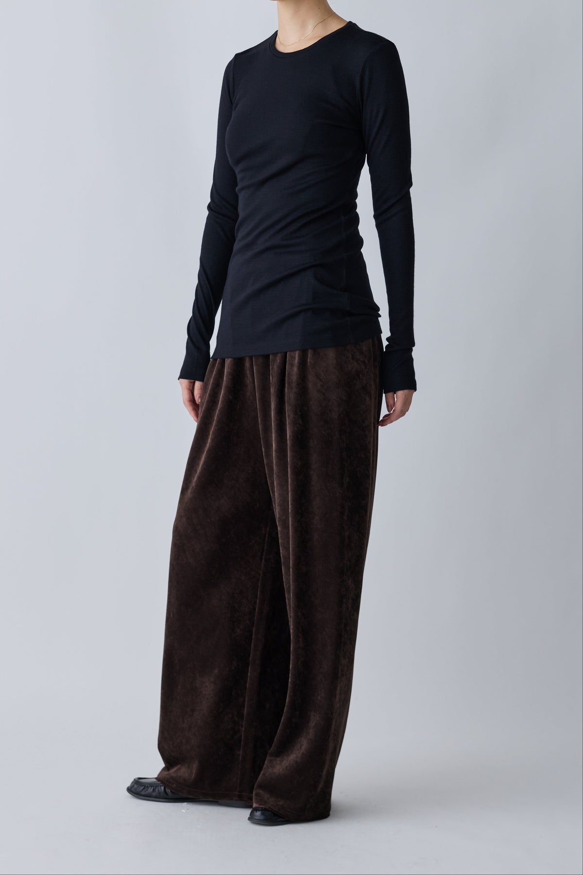 Atria velours pants_brown