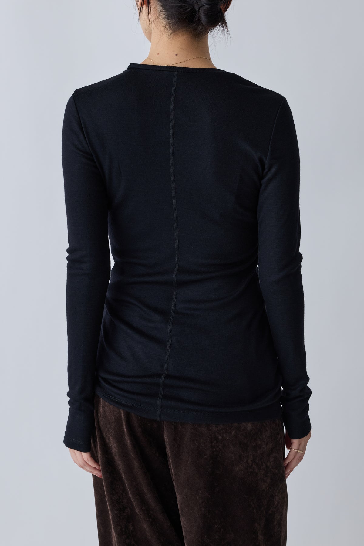 Virginis wool L/S tee_black