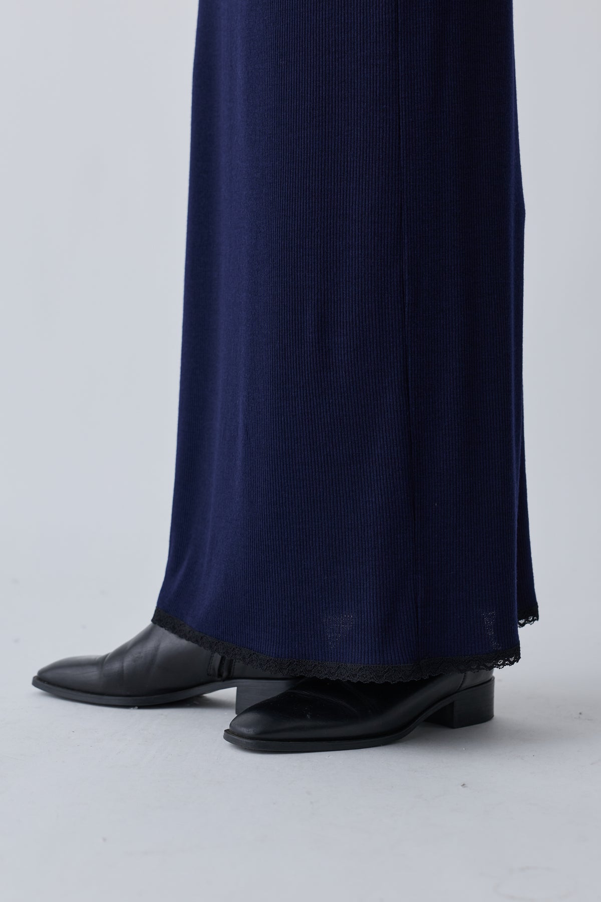Nekkar rib long dress_navy
