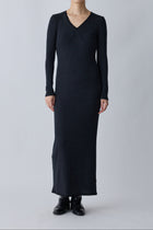 Nekkar rib long dress_gray