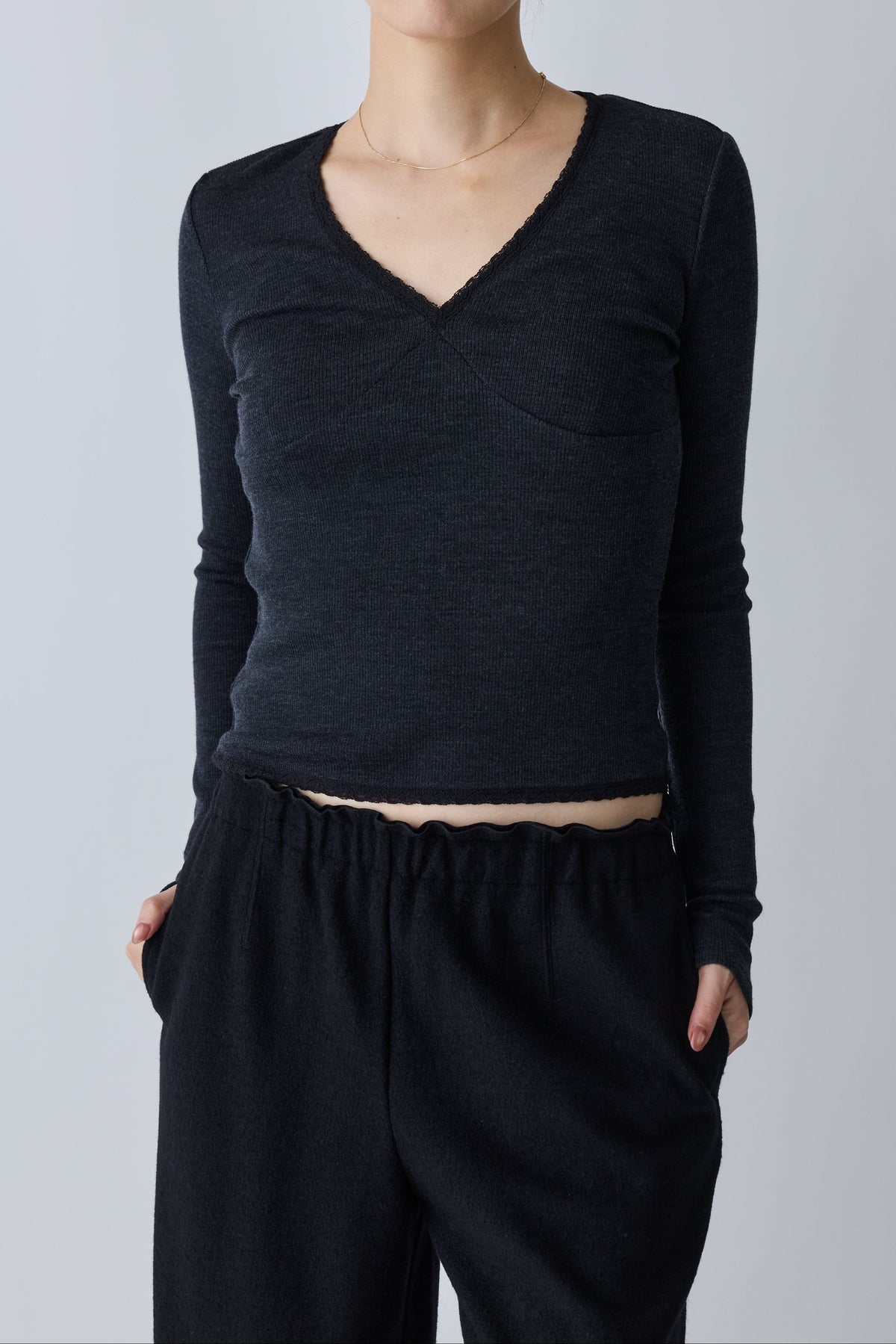 Nekkar rib tops_gray