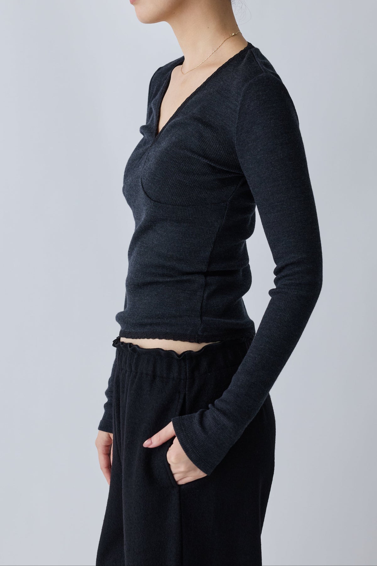 Nekkar rib tops_gray