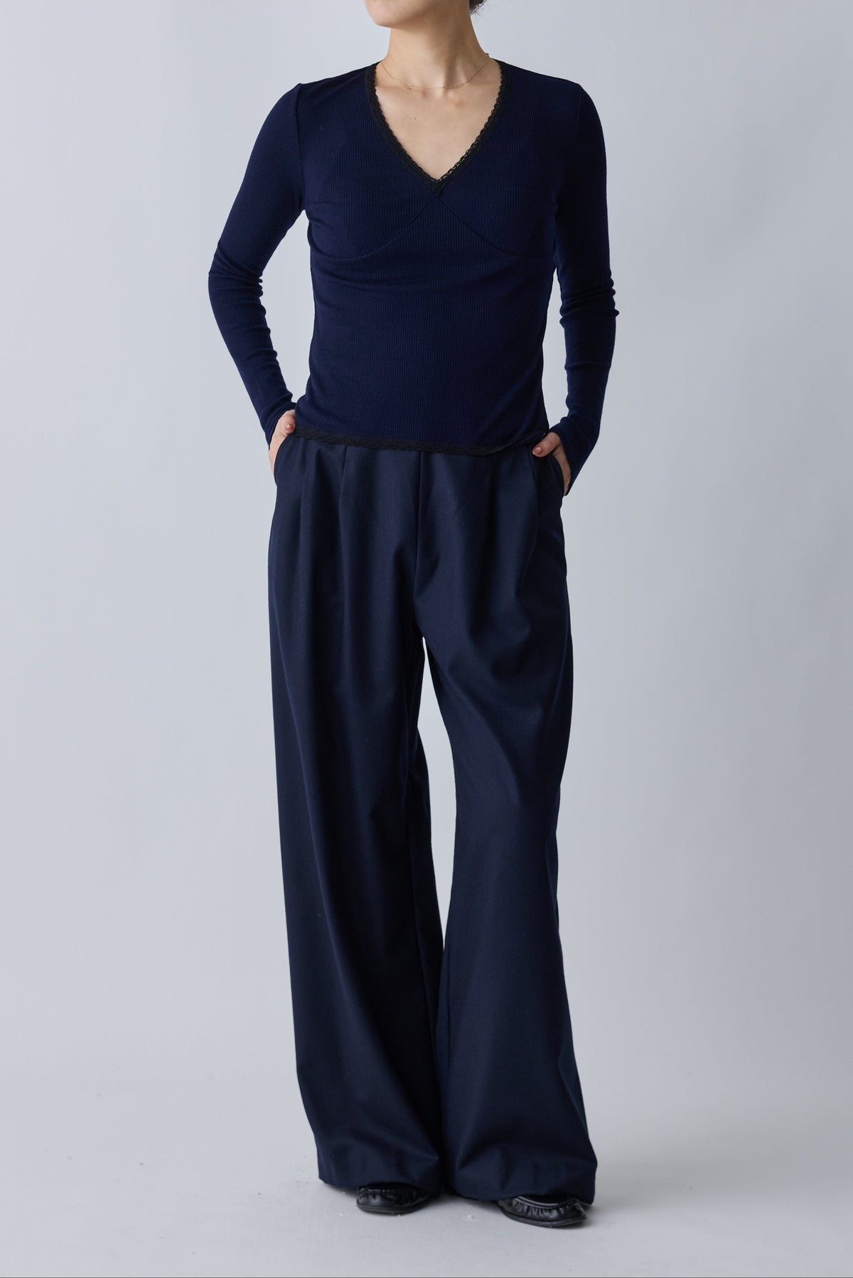 Nekkar rib tops_navy