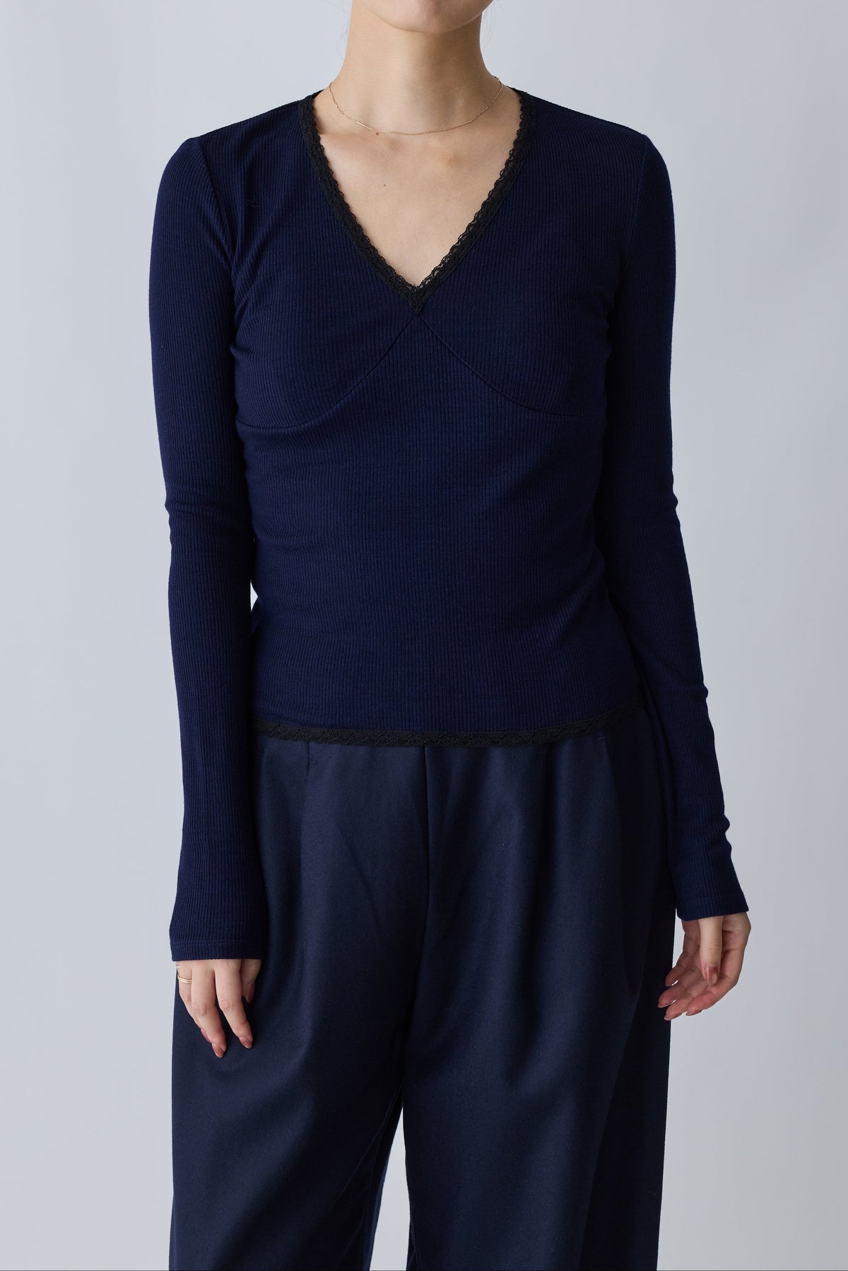 Nekkar rib tops_navy
