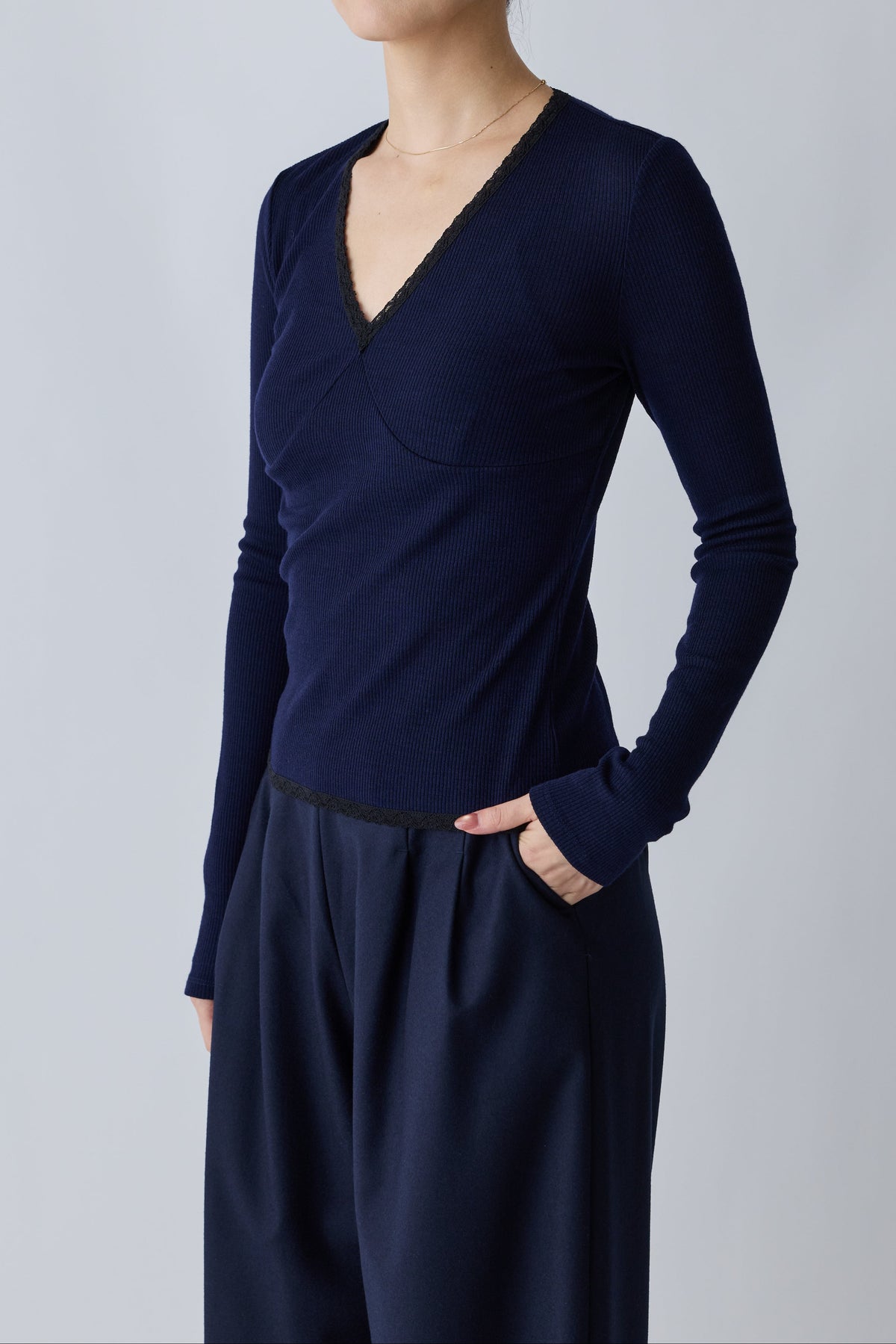 Nekkar rib tops_navy
