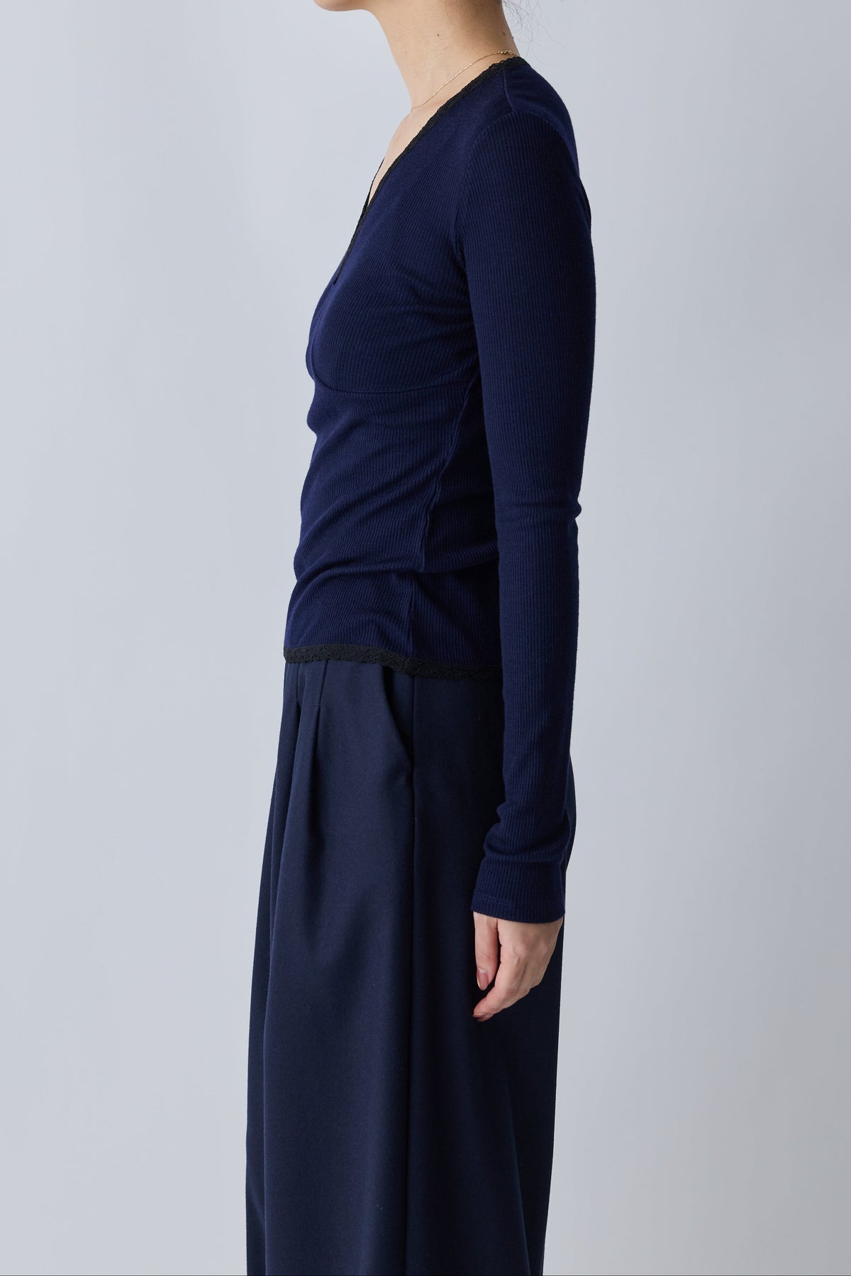 Nekkar rib tops_navy