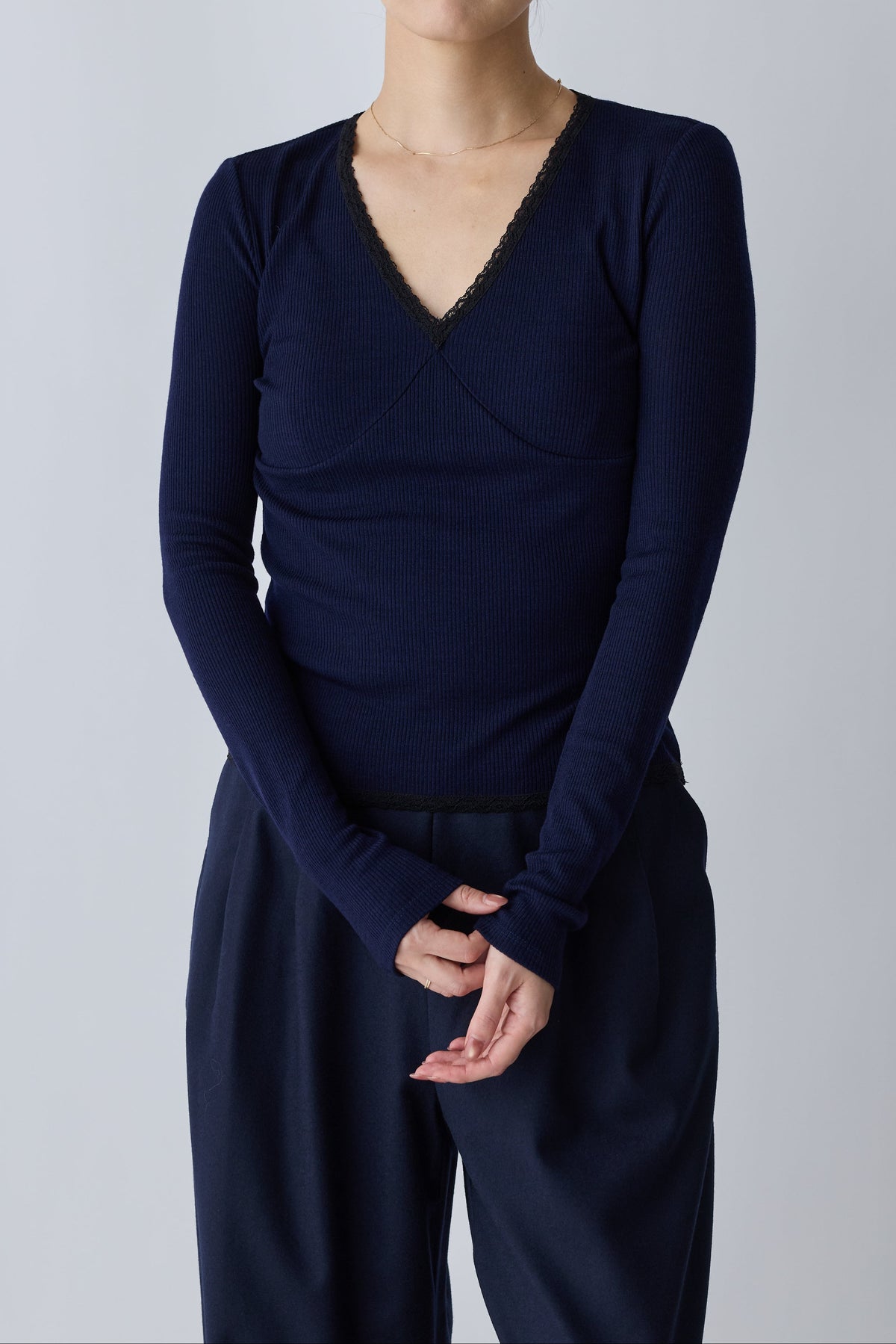 Nekkar rib tops_navy