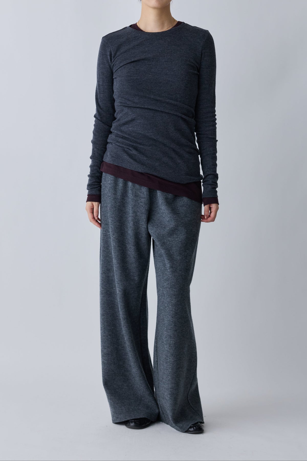 Virginis wool L/S tee_gray