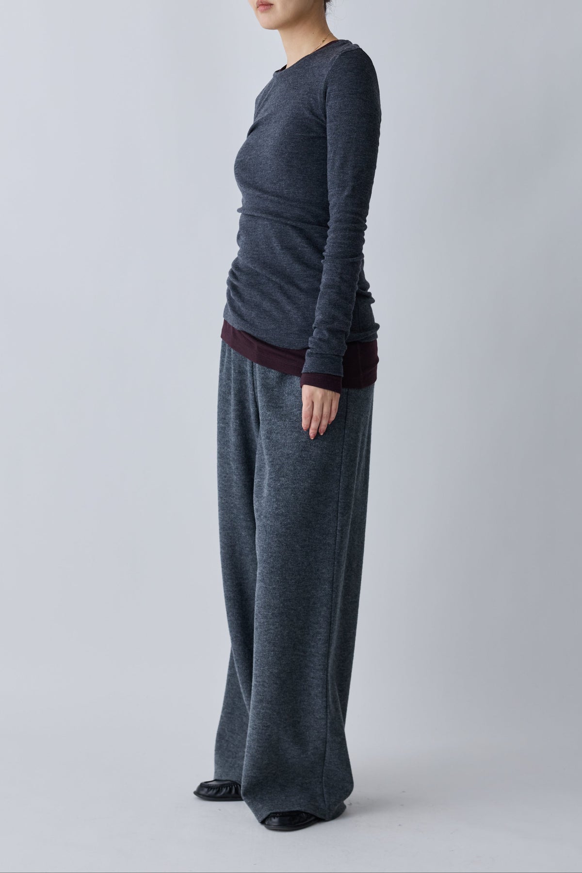 Virginis wool L/S tee_gray