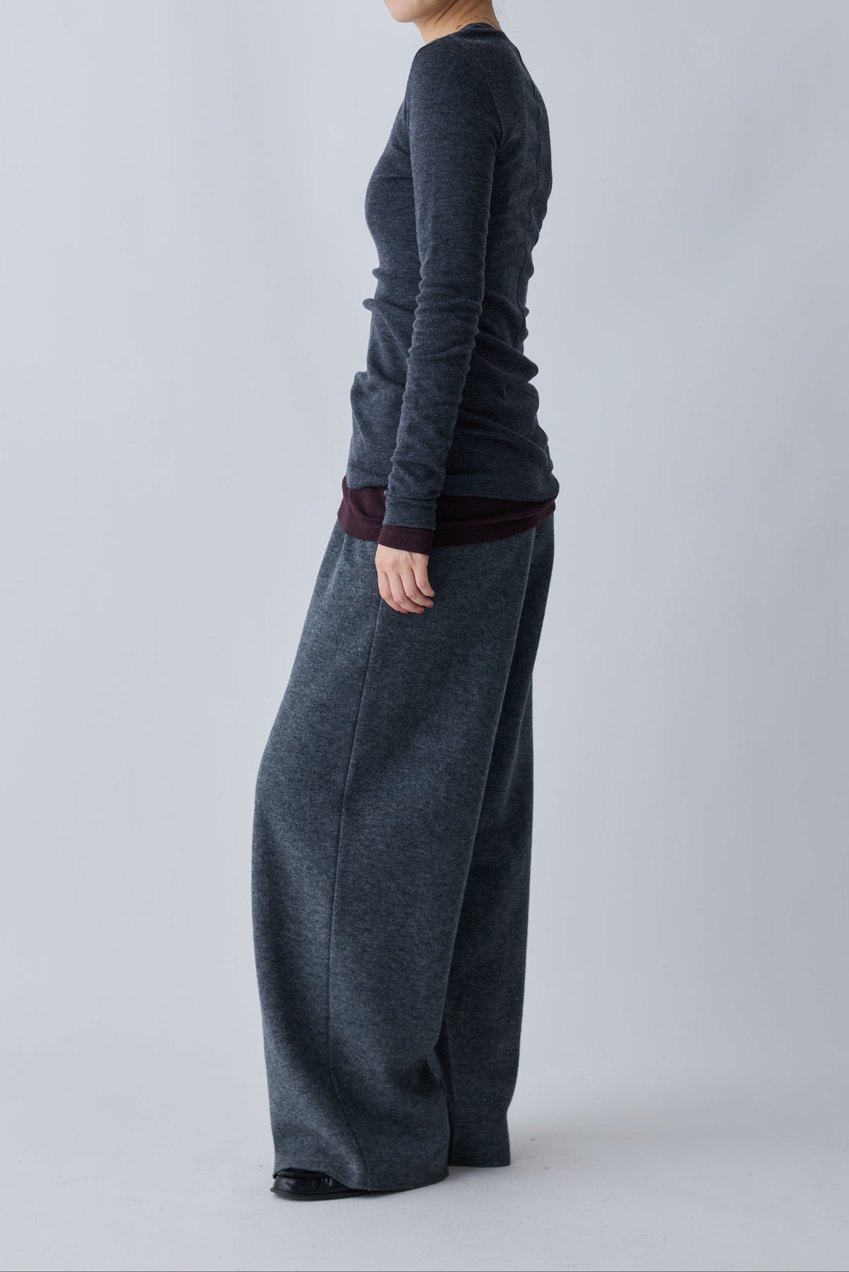 Virginis wool L/S tee_gray