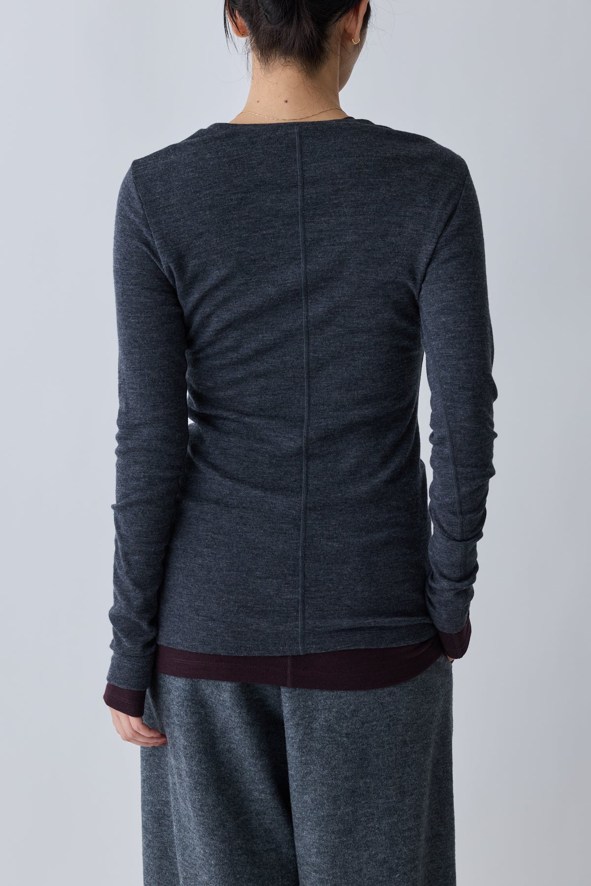 Virginis wool L/S tee_gray