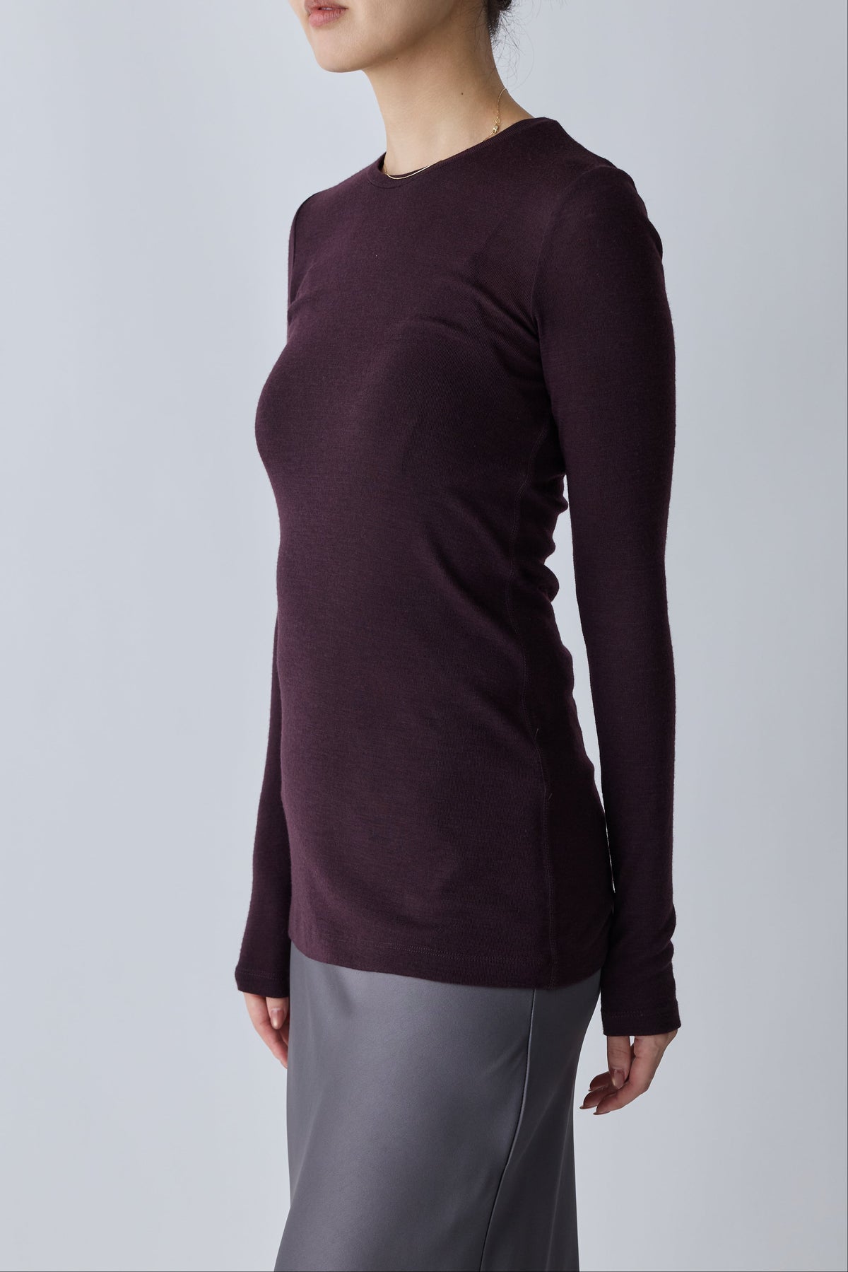 Virginis wool L/S tee_brown