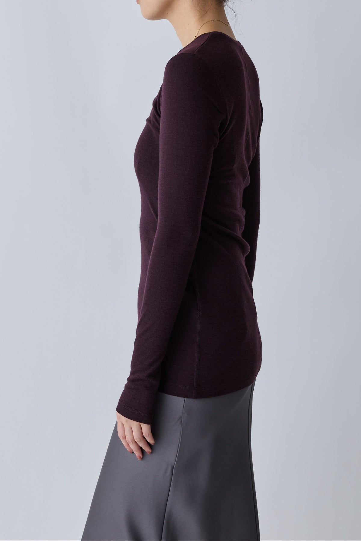 Virginis wool L/S tee_brown