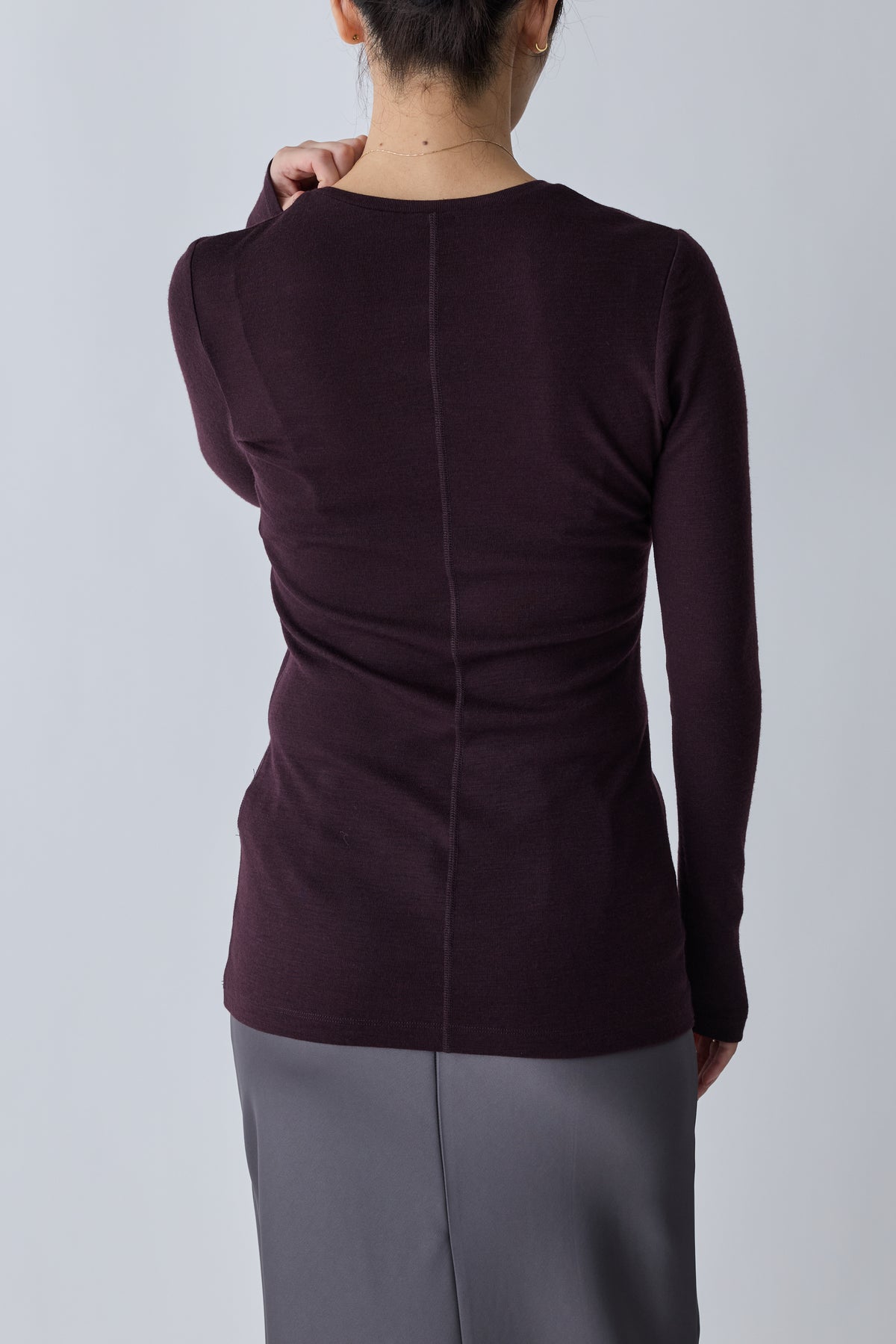 Virginis wool L/S tee_brown