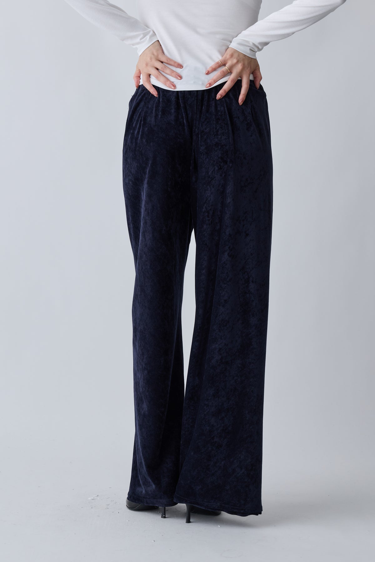 Atria velours pants_navy