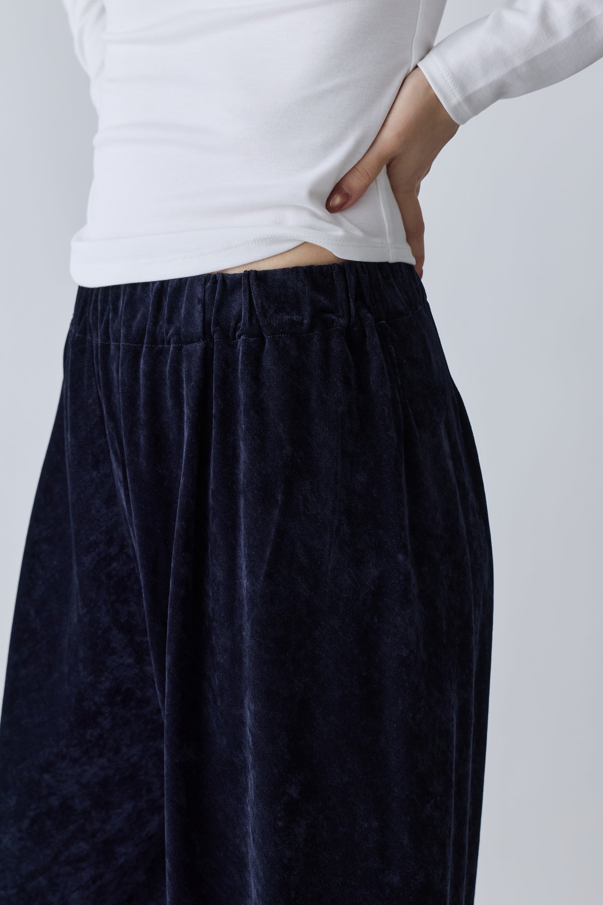 Atria velours pants_navy