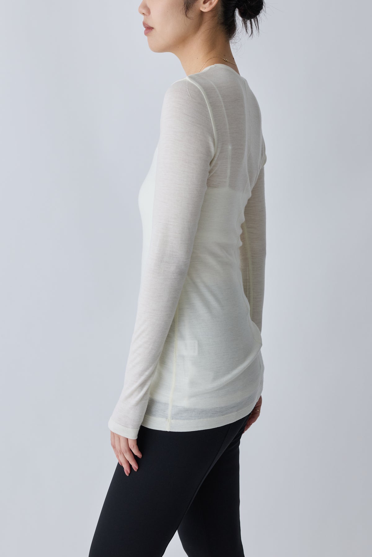 Virginis wool L/S tee_white