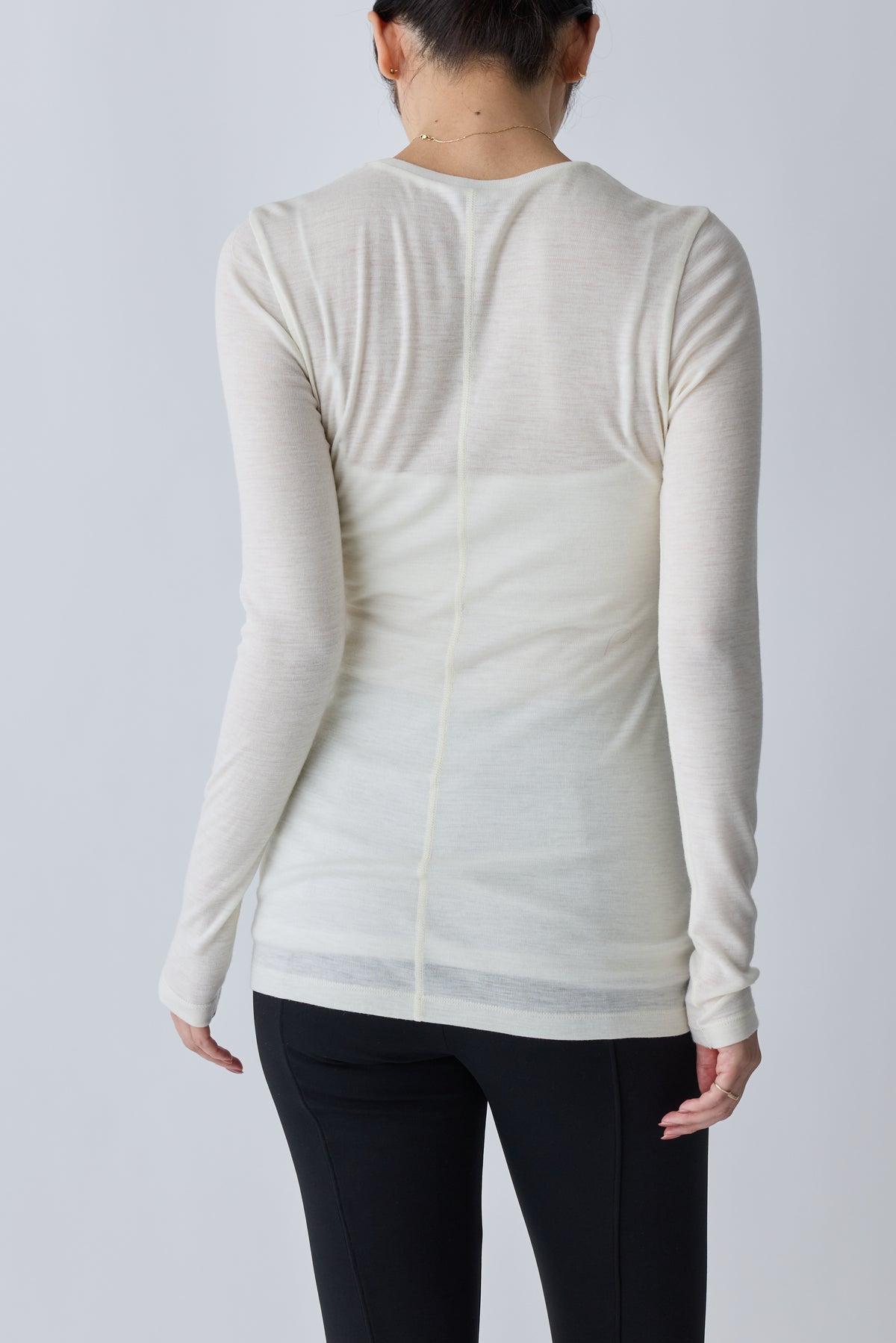 Virginis wool L/S tee_white