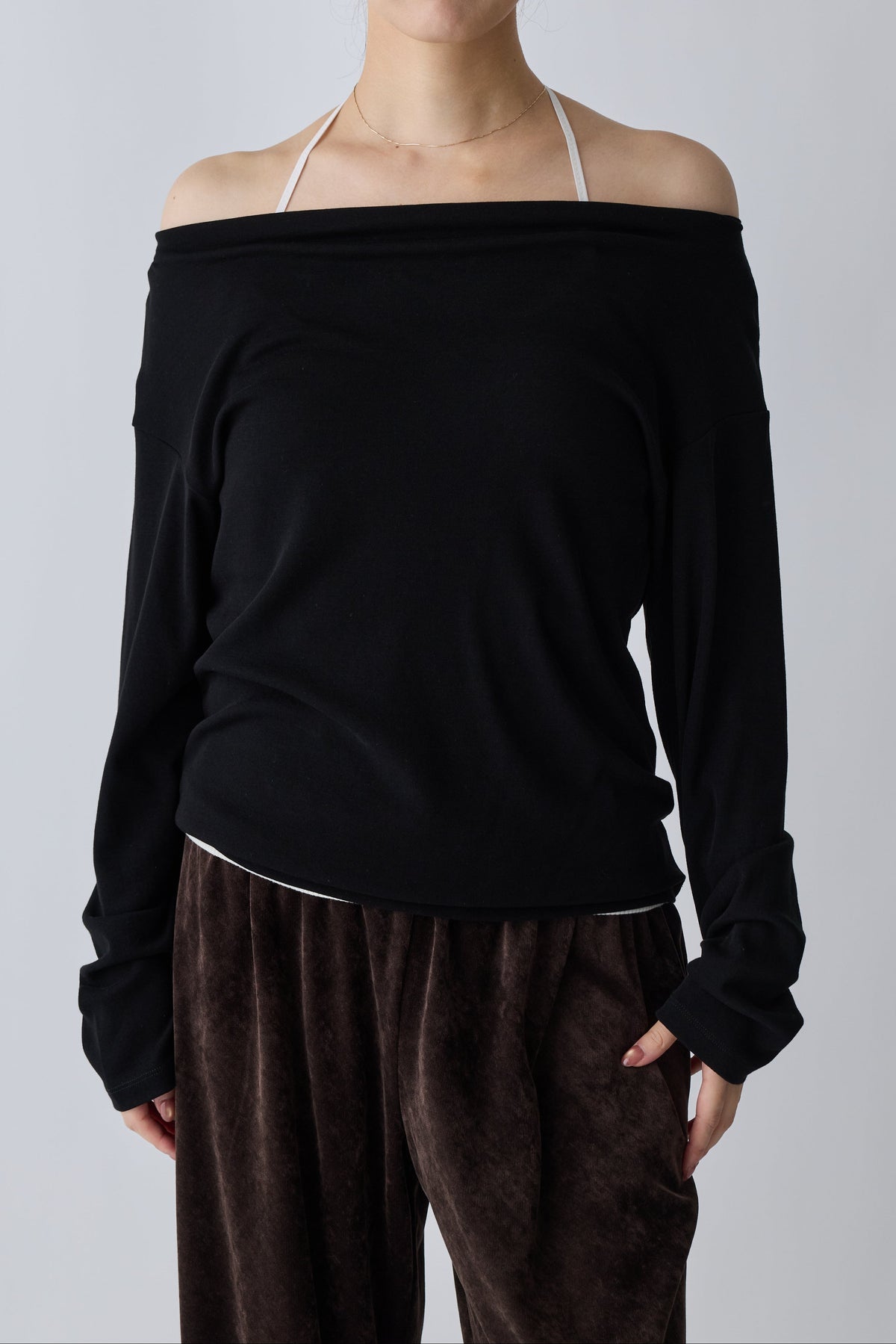 Scheat 2way tops_black