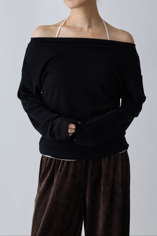 Scheat 2way tops_black