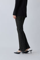 Mirak Velours Semiflare Pants_khaki