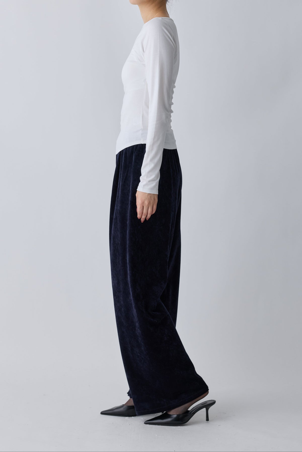 Nekkar boat neck L/S tee_white