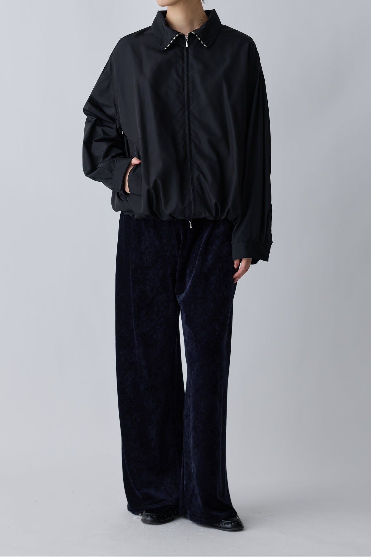 Piscium Zip-up jacket_black