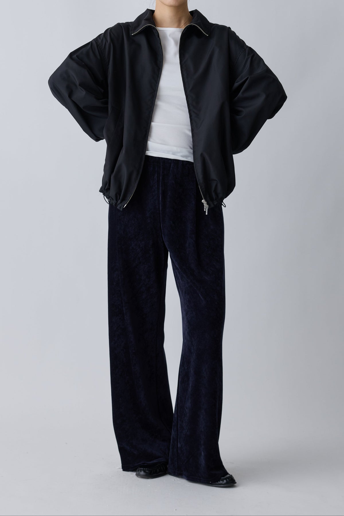 Piscium Zip-up jacket_black