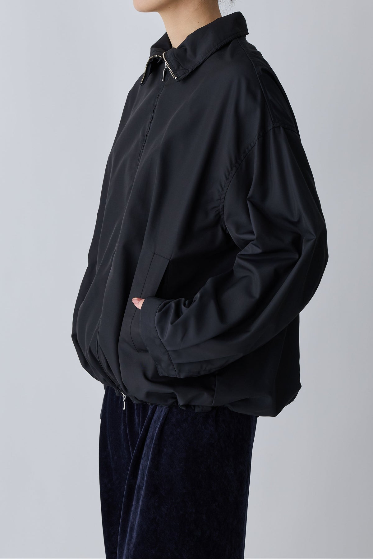 Piscium Zip-up jacket_black
