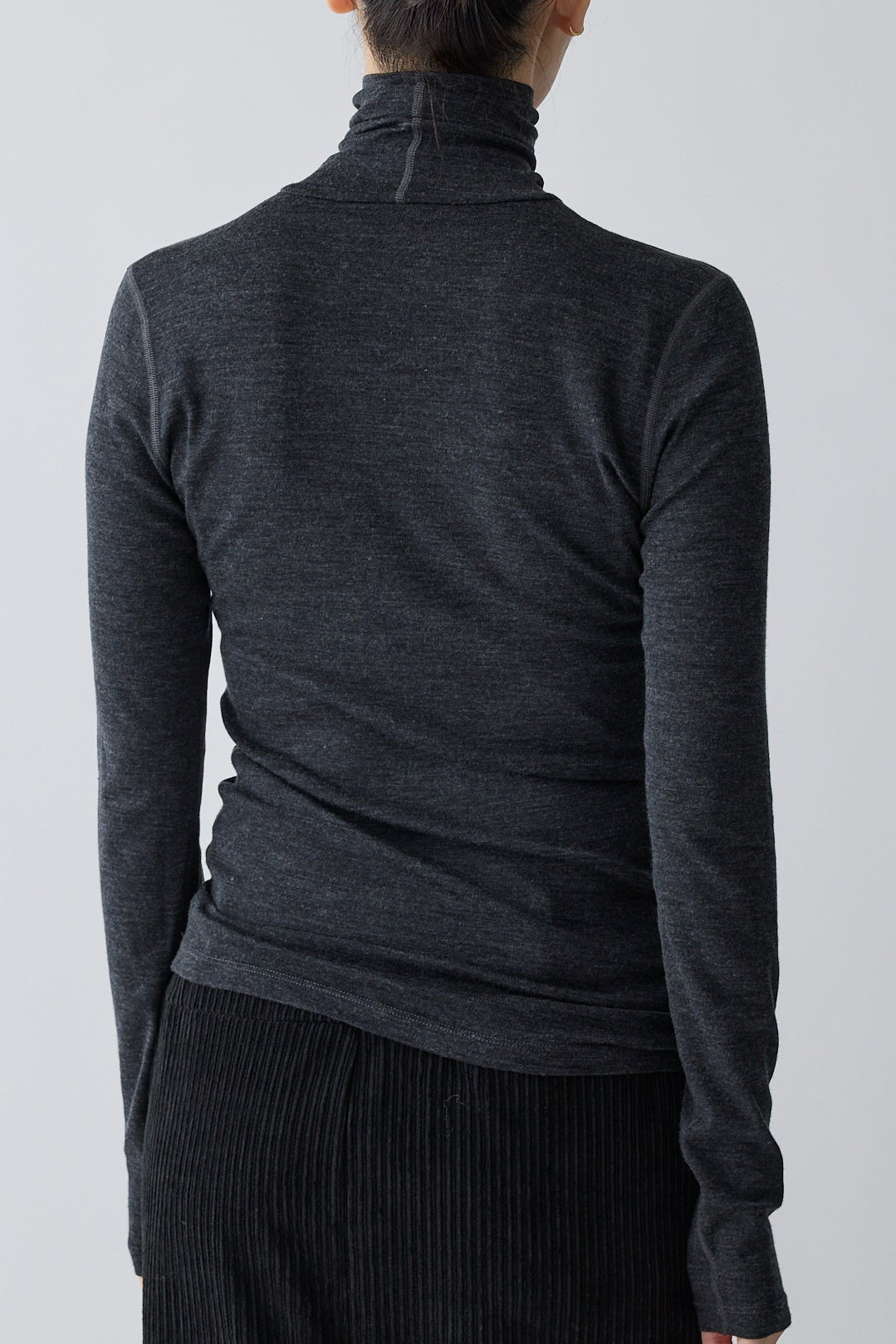 Bootis wool turtleneck tops_Gray