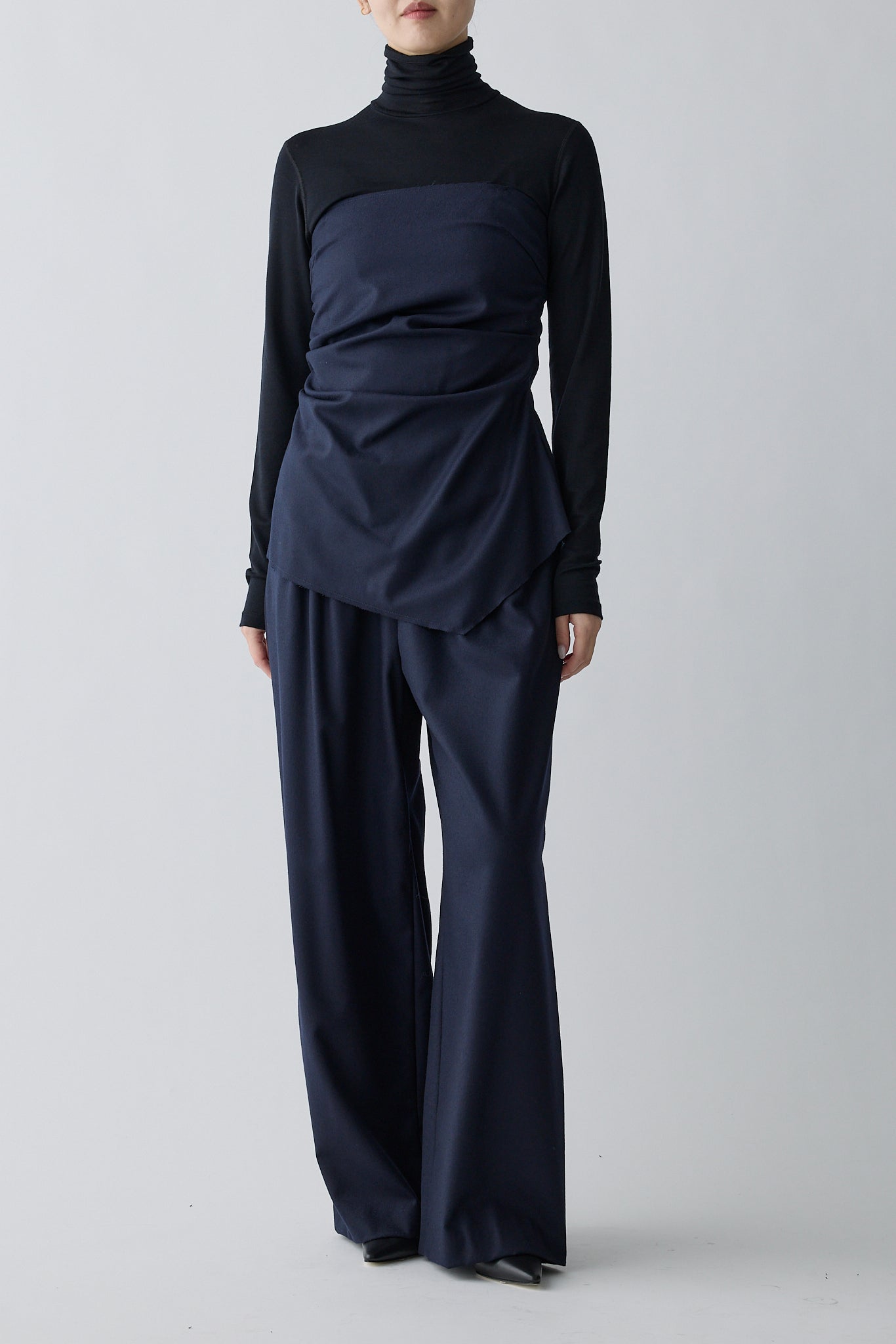 Alula tuck wide Pants _ navy