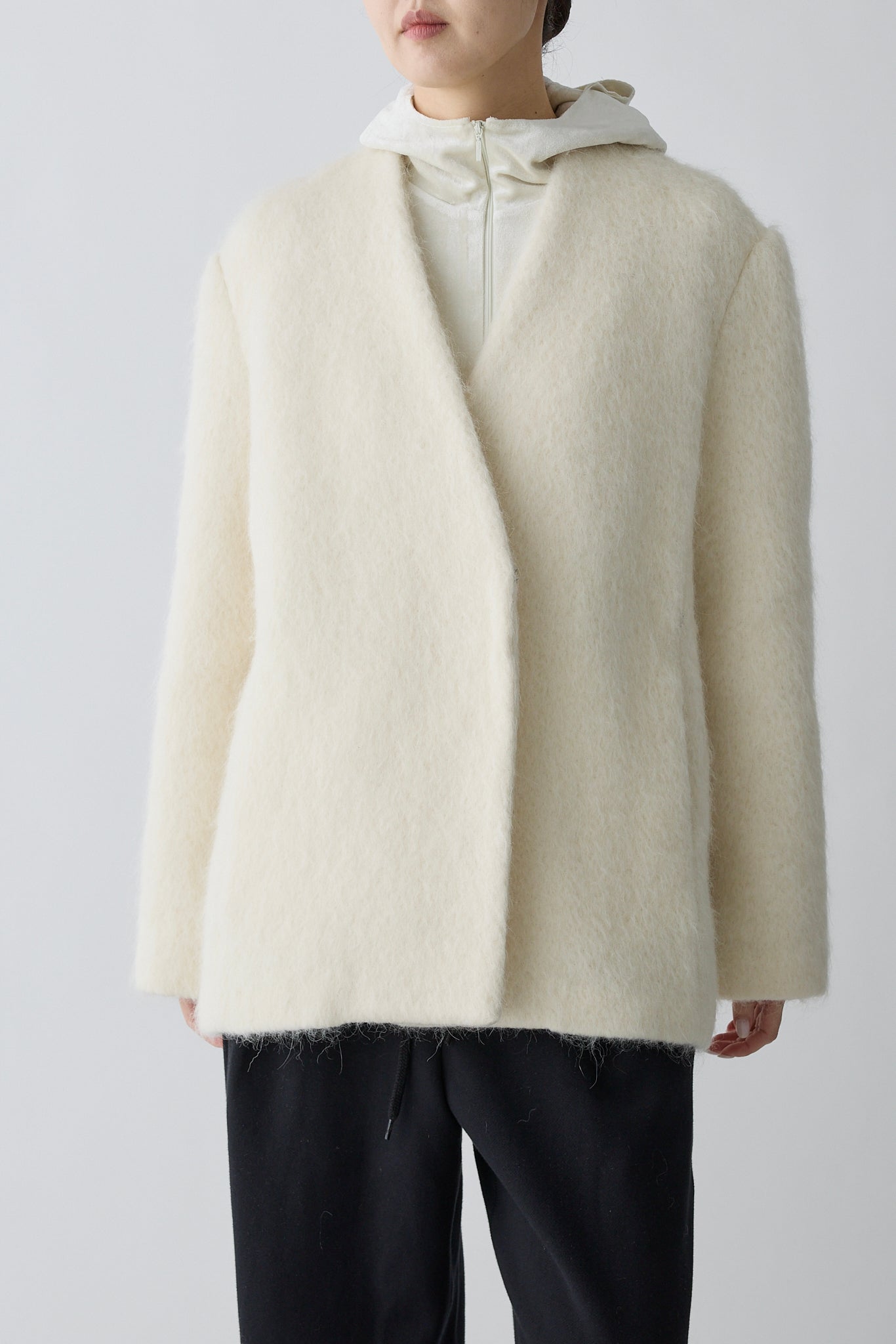 Menkent bare hoodie_white