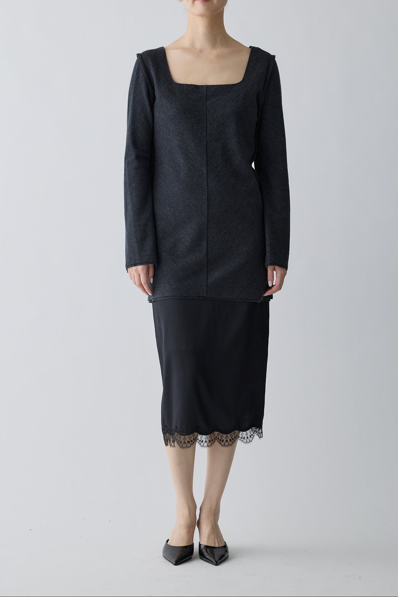 Lupi wool mini dress