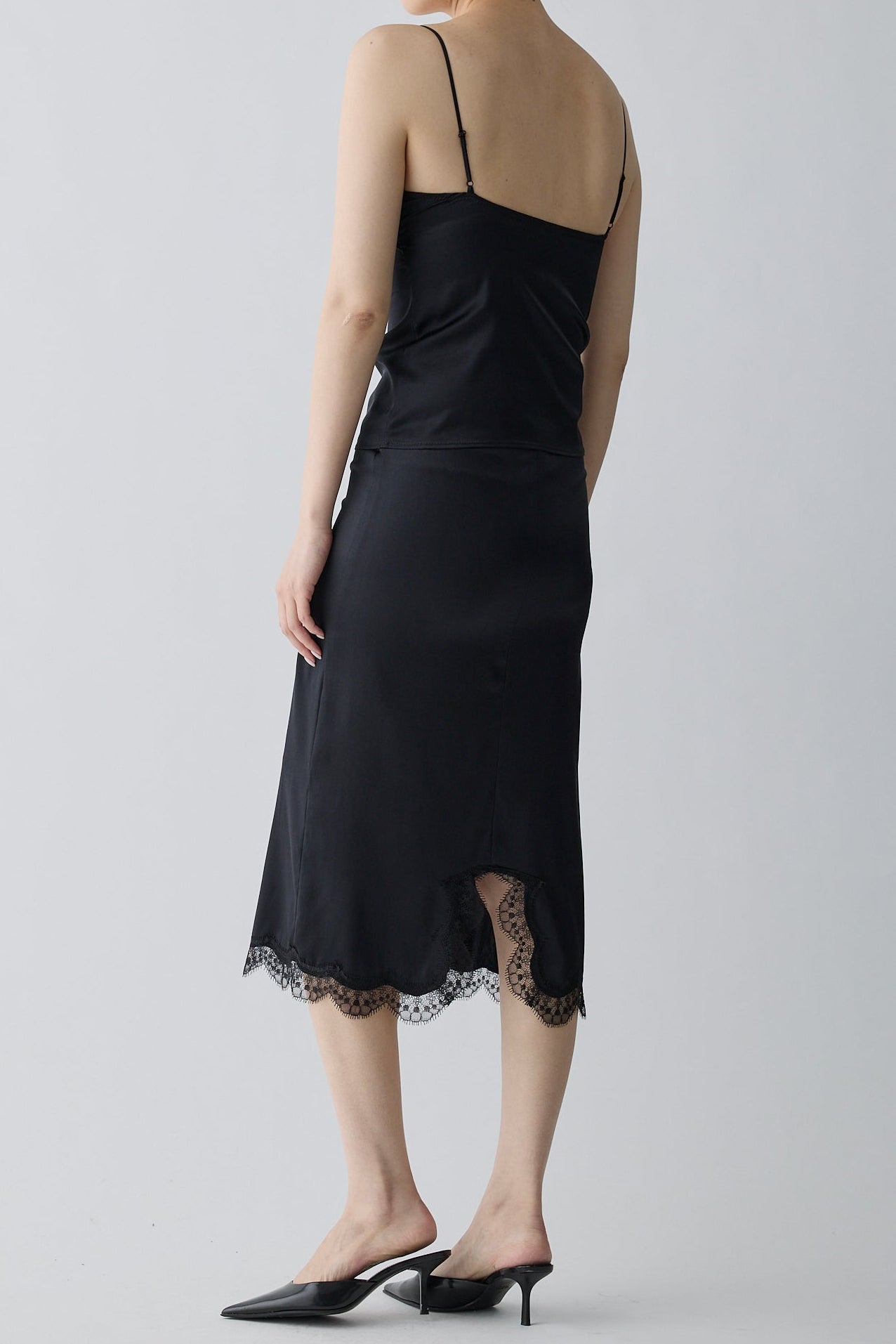 Kaus silk camisole_black