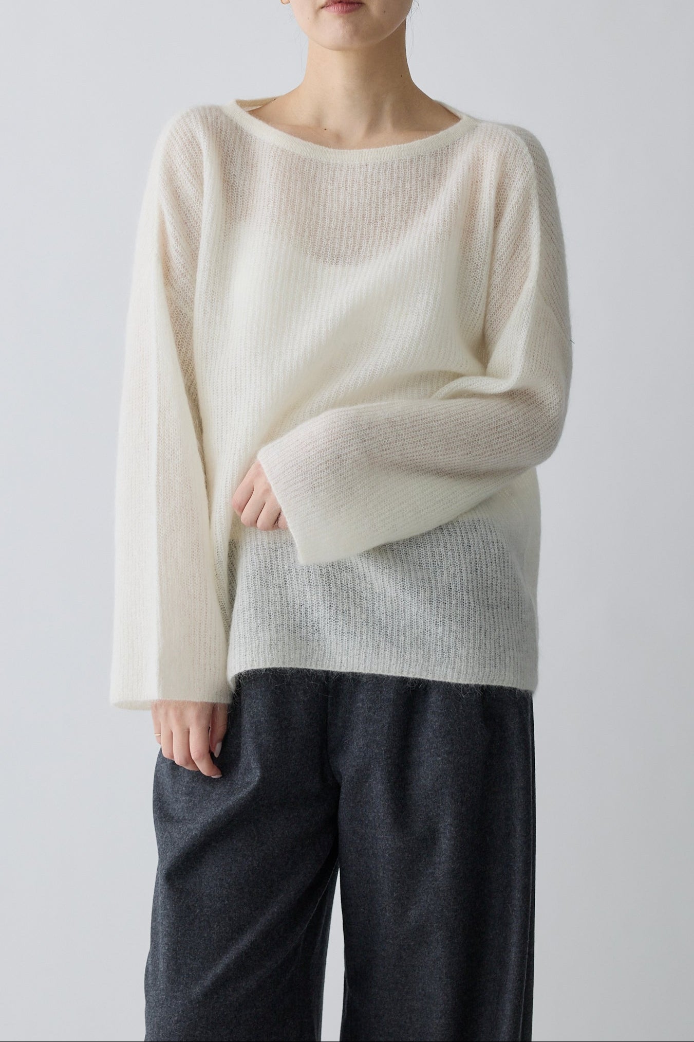 Alioth mohair pullover_white