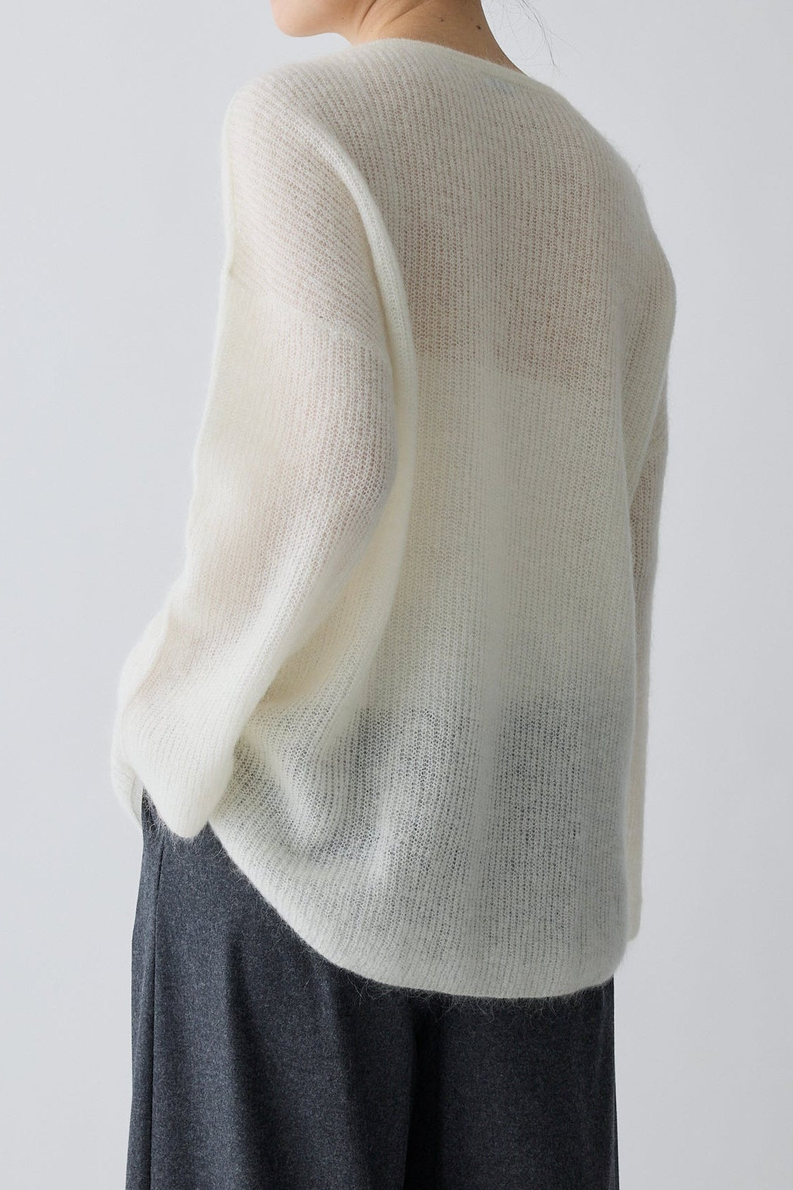 Alioth mohair pullover_white