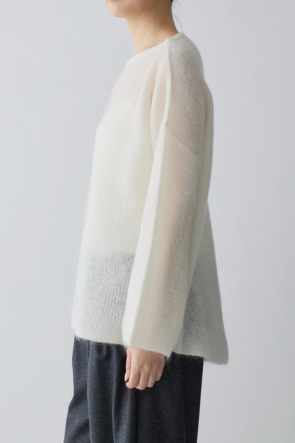 Alioth mohair pullover_white
