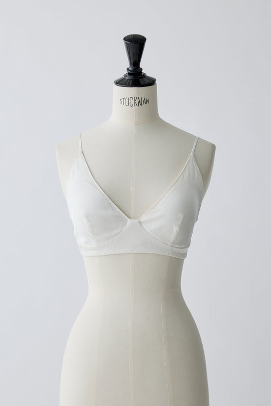 Kaus silk bra_white