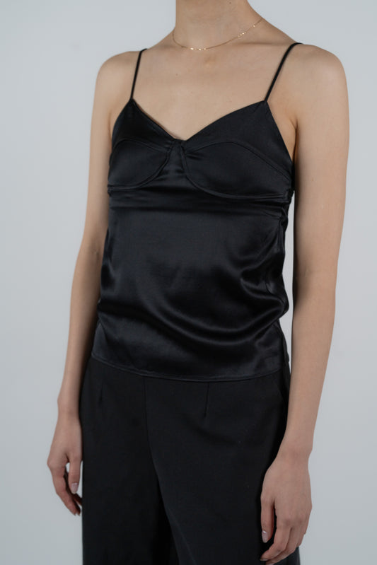 Caph silk satin camisole