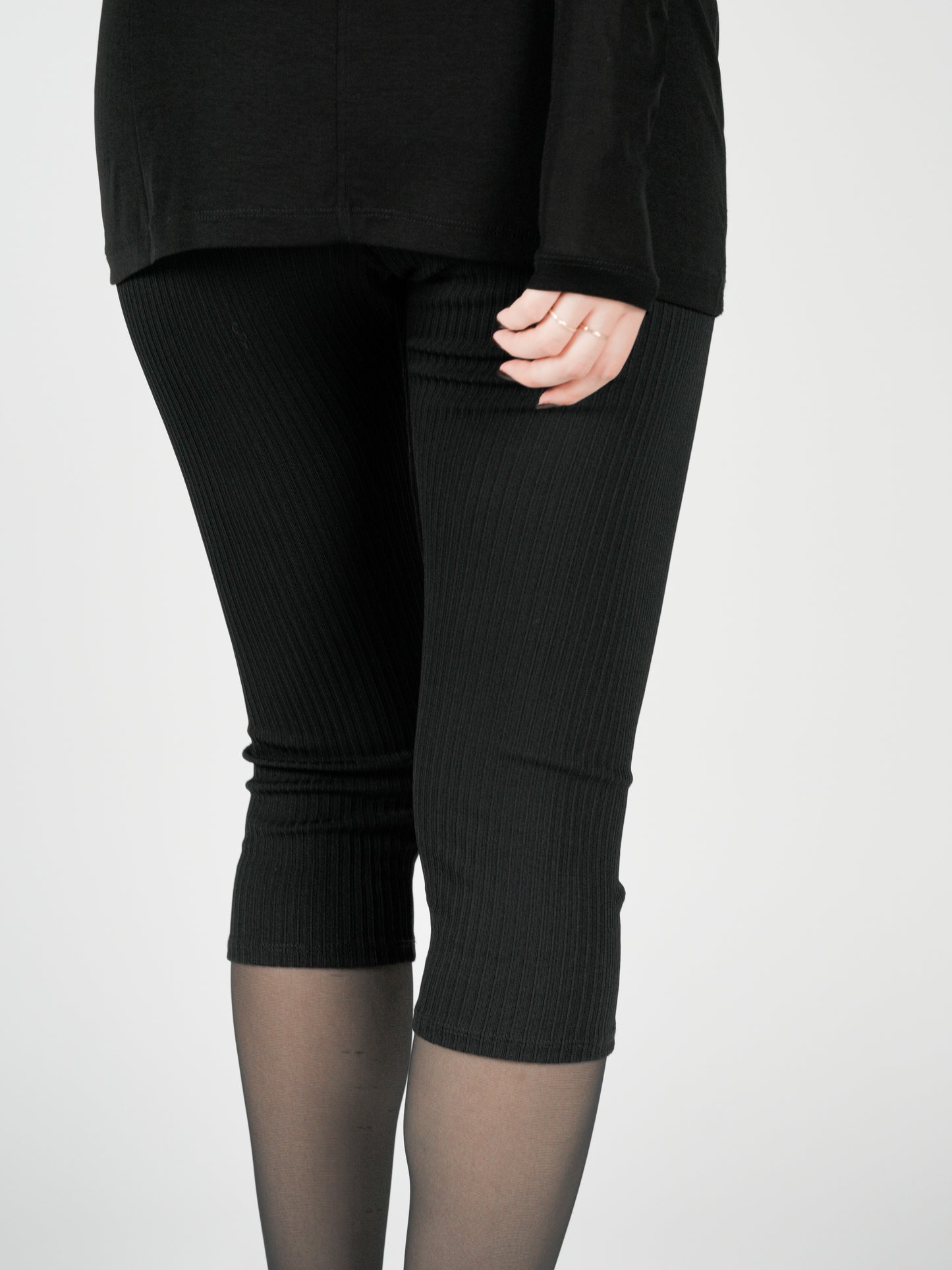 Leonis Rib Leggins_Black