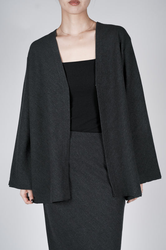 Lupi wool cardigan_Gray