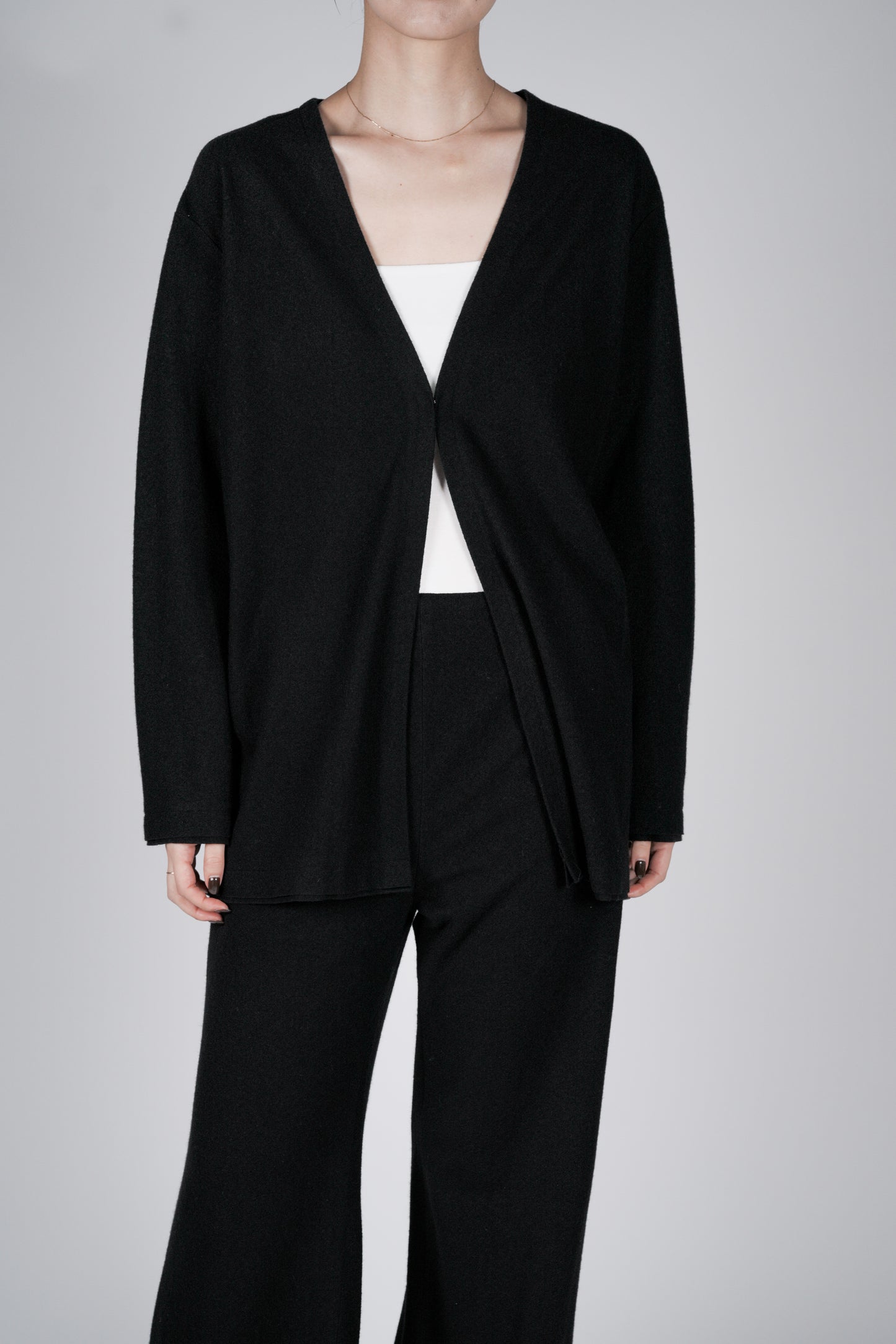 Lupi wool cardigan_Black