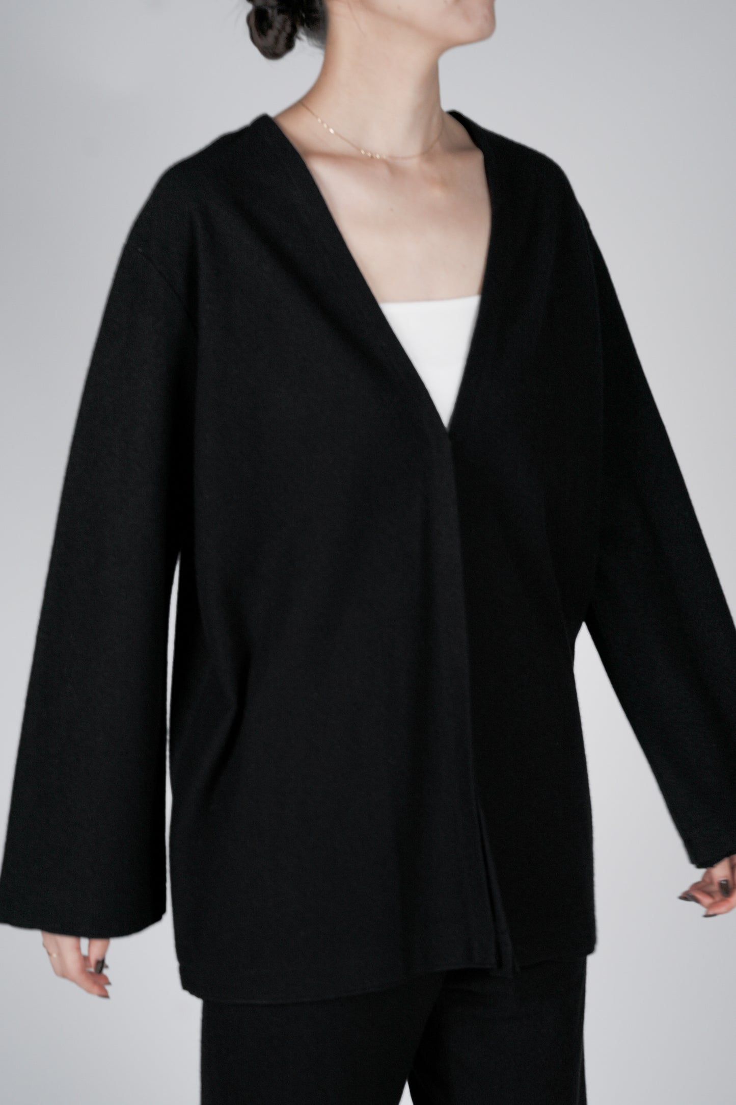 Lupi wool cardigan_Black