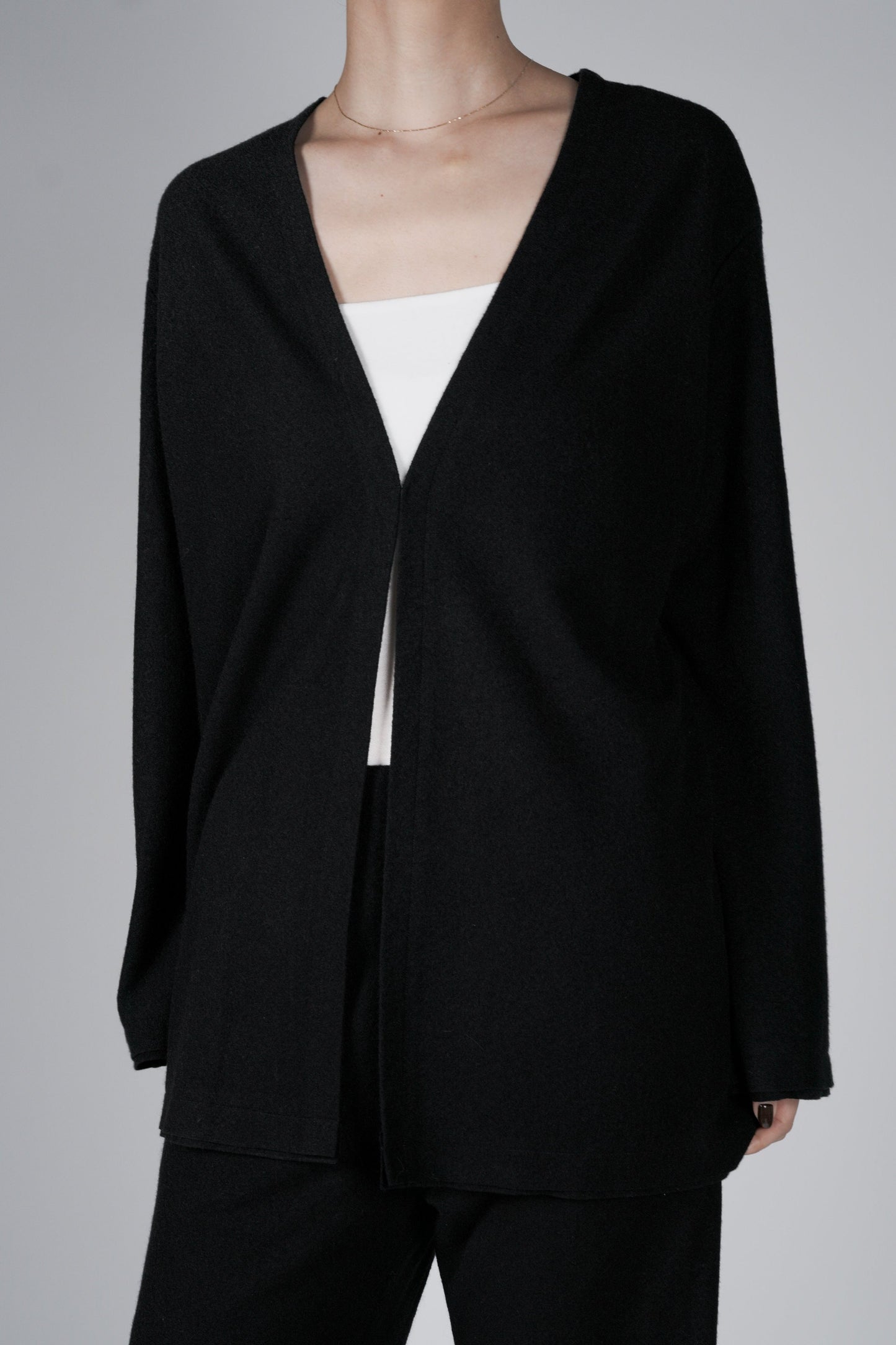 Lupi wool cardigan_Black