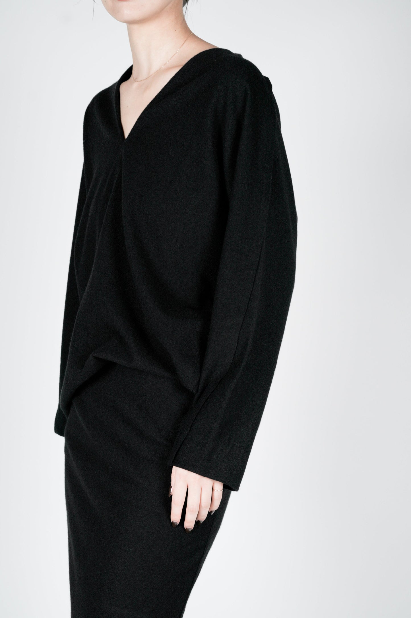 Lupi wool loose tops_Black