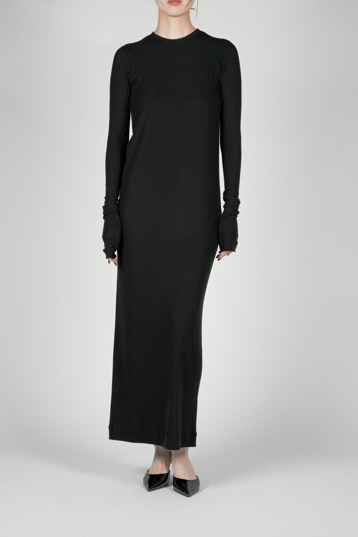 Muhlifain Rib Dress_Black – PHERE