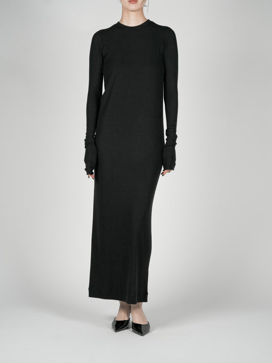 Muhlifain Rib Dress_Black　