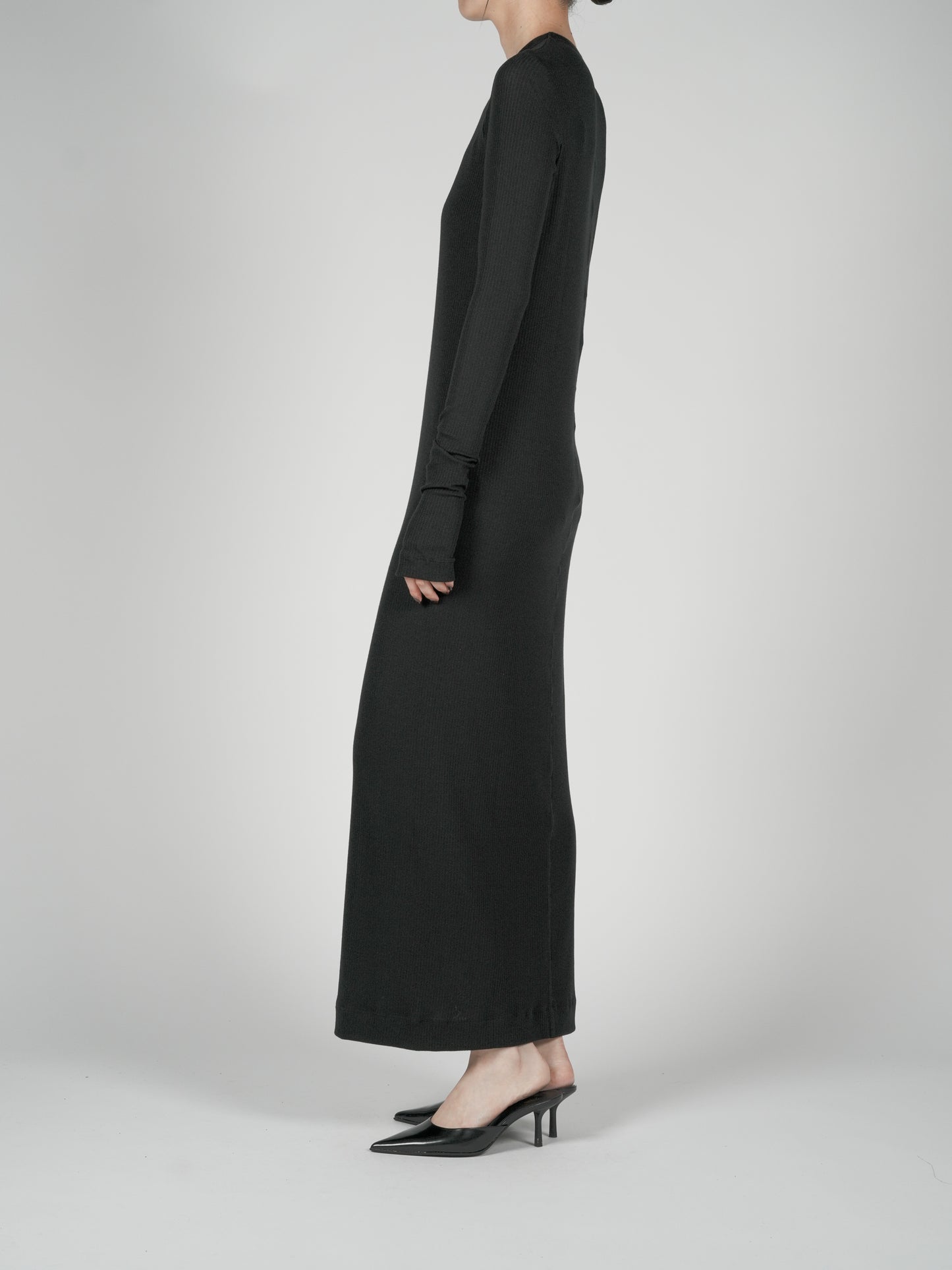 Muhlifain Rib Dress_Black　