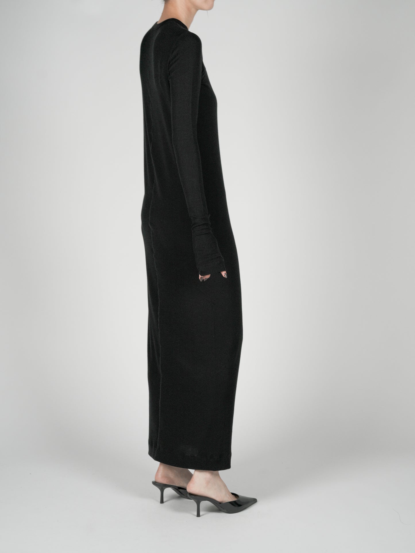 Muhlifain Rib Dress_Black　