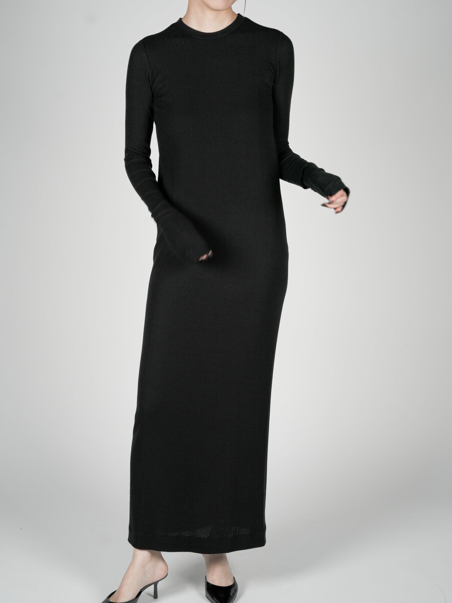 Muhlifain Rib Dress_Black　